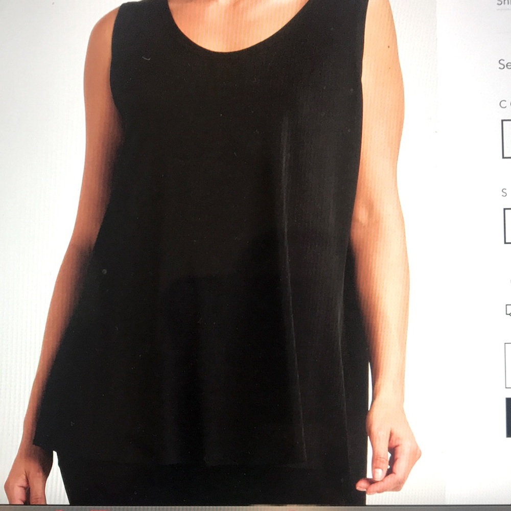 PLANET MATTE JERSEY SHIRTTAIL TANK BLACK SIZE 3